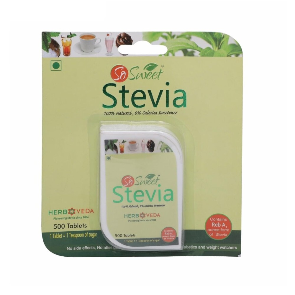 So Sweet Stevia 500 Tablet Dispenser - Natural Sweetener, Zero Calories, Keto-Friendly, Sugar Substitute, No Artificial Flavors, Convenient Travel Size So Sweet Stevia 500 Tablet Dispenser - Natural Sweetener, Zero Calories, Keto-Friendly, Sugar Substitute, No Artificial Flavors, Convenient Travel Size