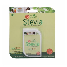 So Sweet Stevia 500 Tablet Dispenser - Natural Sweetener, Zero Calories, Keto-Friendly, Sugar Substitute, No Artificial Flavors, Convenient Travel Size