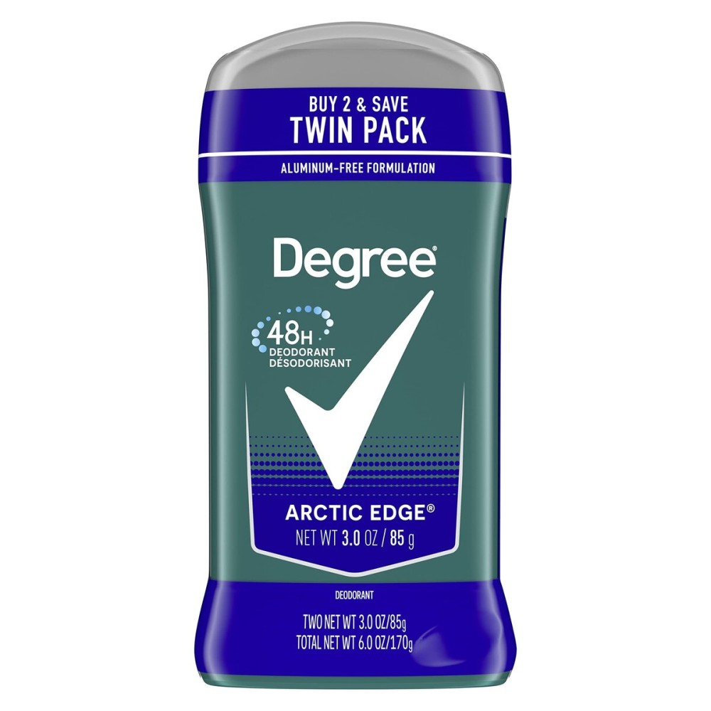 Degree Men Original Deodorant 48-Hour Odor Protection Arctic Edge Deodorant For Men 3 oz, Twin Pack Degree Men Original Deodorant 48-Hour Odor Protection Arctic Edge Deodorant For Men 3 oz, Twin Pack