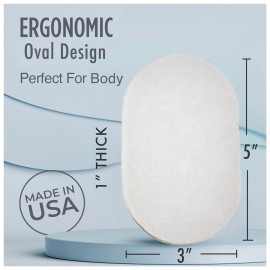 HartFelt Bath Sponges for Shower | Oval Body Wash Scrubber for Exfoliating Skin | Clean and Refresh Body, Back & Arms | Chemical-Free Body Sponge | Made in USA - Pack of 6 HartFelt Bath Sponges for Shower | Oval Body Wash Scrubber for Exfoliating Skin | Clean and Refresh Body, Back & Arms | Chemical-Free Body Sponge | Made in USA - Pack of 6