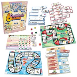 Junior Learning 6 Comprehension Games, Multi, (Model: JL406) Junior Learning 6 Comprehension Games, Multi, (Model: JL406)