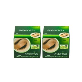 ORGANICA 2 Spool X 300M Organica Organic Cotton Eyebrow Threading Thread - India - Dermaplaning Epilator Tool For Upper Lip Chin Forehead Ibrow Hair Removal ORGANICA 2 Spool X 300M Organica Organic Cotton Eyebrow Threading Thread - India - Dermaplaning Epilator Tool For Upper Lip Chin Forehead Ibrow Hair Removal