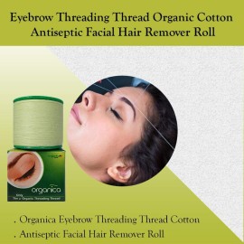 ORGANICA 2 Spool X 300M Organica Organic Cotton Eyebrow Threading Thread - India - Dermaplaning Epilator Tool For Upper Lip Chin Forehead Ibrow Hair Removal ORGANICA 2 Spool X 300M Organica Organic Cotton Eyebrow Threading Thread - India - Dermaplaning Epilator Tool For Upper Lip Chin Forehead Ibrow Hair Removal