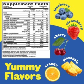 L\'il Critters Gummy Vites Daily Kids Multivitamins Assorted Fruit Flavors for Ages 2+ Toddlers & Kids, Gummy Vitamin with Vitamin C and D, 95-190 Day Supply, 190 Gummies L\'il Critters Gummy Vites Daily Kids Multivitamins Assorted Fruit Flavors for Ages 2+ Toddlers & Kids, Gummy Vitamin with Vitamin C and D, 95-190 Day Supply, 190 Gummies
