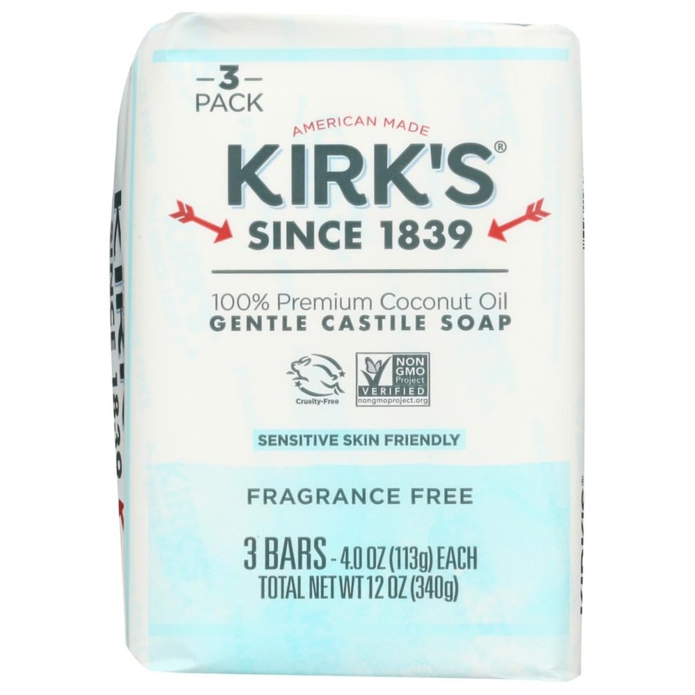 Kirks Soap Bar 3pk Frag Free Kirks Soap Bar 3pk Frag Free