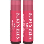 Burt\'s Bees Lip Tint Balm with Long Lasting 2 in 1 Duo Tinted Balm Formula, Color Infused with Deeply Hydrating Shea Butter for a Natural Looking Buildable Finish, Petal Rose (2-Pack)
