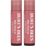 Burt\'s Bees Lip Tint Balm with Long Lasting 2 in 1 Duo Tinted Balm Formula, Color Infused with Deeply Hydrating Shea Butter for a Natural Looking Buildable Finish, Fiery Red Dahlia (2-Pack)