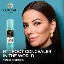 L\'Oreal Paris Root Cover Up Temporary Gray Concealer Spray, Hair Color Spray with Filling & Thickening Coverage, Dark Brown, Packaging May Vary L\'Oreal Paris Root Cover Up Temporary Gray Concealer Spray, Hair Color Spray with Filling & Thickening Coverage, Dark Brown, Packaging May Vary