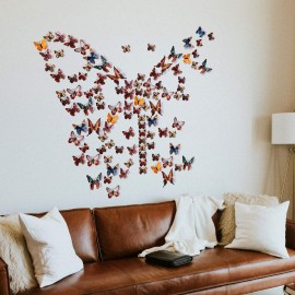 24pcs 3D Vivid Special Man-Made Lively Butterfly Art DIY Decor Wall Stickers Decals Nursery Decoration, Bathroom Dcor, Office Dcor, 3D Wall Art, 3D Crafts for Wall Art Kids Room Bedroom 24pcs 3D Vivid Special Man-Made Lively Butterfly Art DIY Decor Wall Stickers Decals Nursery Decoration, Bathroom Dcor, Office Dcor, 3D Wall Art, 3D Crafts for Wall Art Kids Room Bedroom