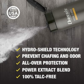 Chassis Premium Body Powder for Men, Whole Body Deodorant, Odor-Absorbent, Talc-Free Anti-Chafing Powder for Groin & Sensitive Skin, Friction Defense & Odor Control, Original Fresh Scent Chassis Premium Body Powder for Men, Whole Body Deodorant, Odor-Absorbent, Talc-Free Anti-Chafing Powder for Groin & Sensitive Skin, Friction Defense & Odor Control, Original Fresh Scent