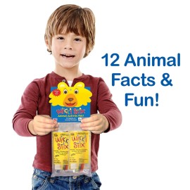 WIKKI STIX Animal Activity Pak - Features 12 Zoo Animals with Hands-on Activity and Fun Fact on Each, Made in The USA! Multiple Colors ! WIKKI STIX Animal Activity Pak - Features 12 Zoo Animals with Hands-on Activity and Fun Fact on Each, Made in The USA! Multiple Colors !