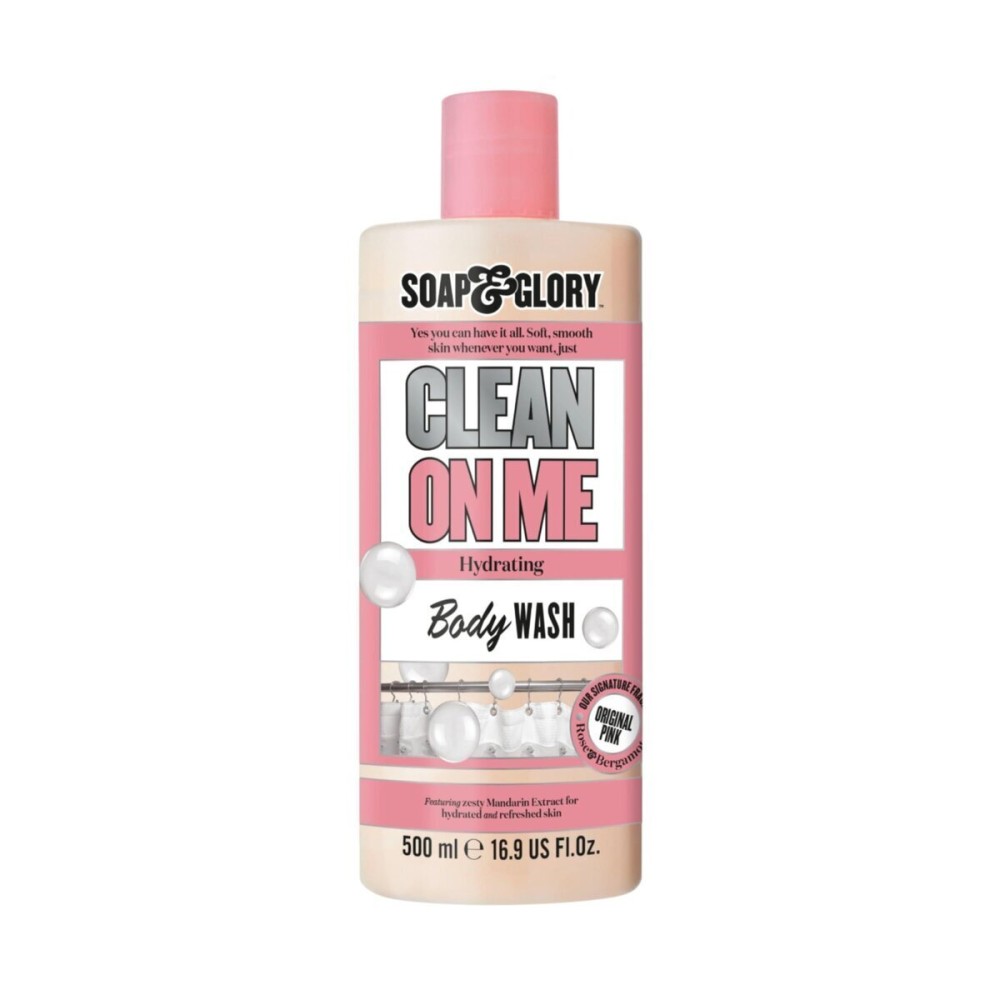 Soap & Glory Clean On Me Moisturizing Body Wash - Creamy Body Soap & Skin Cleanser with Built-In Body Lotion for Dry Skin - Bergamot & Rose Scented Body Wash for Women & Men (500ml) Soap & Glory Clean On Me Moisturizing Body Wash - Creamy Body Soap & Skin Cleanser with Built-In Body Lotion for Dry Skin - Bergamot & Rose Scented Body Wash for Women & Men (500ml)