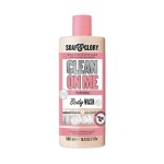 Soap & Glory Clean On Me Moisturizing Body Wash - Creamy Body Soap & Skin Cleanser with Built-In Body Lotion for Dry Skin - Bergamot & Rose Scented Body Wash for Women & Men (500ml)