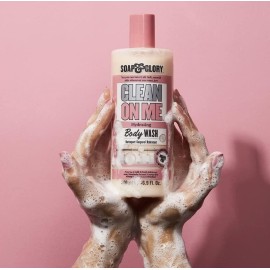 Soap & Glory Clean On Me Moisturizing Body Wash - Creamy Body Soap & Skin Cleanser with Built-In Body Lotion for Dry Skin - Bergamot & Rose Scented Body Wash for Women & Men (500ml) Soap & Glory Clean On Me Moisturizing Body Wash - Creamy Body Soap & Skin Cleanser with Built-In Body Lotion for Dry Skin - Bergamot & Rose Scented Body Wash for Women & Men (500ml)