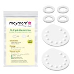 Replacement Parts for Medela Harmony Manual Pump; 4 O-Rings, 2 Membranes by Maymom
