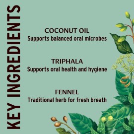Banyan Botanicals Mint Daily Swish - Organic Ayurvedic Pulling Oil with Coconut Oil - Mouthwash for Fresh Breath and Sparkling Oral Health* - 8 oz - Non GMO Sustainably Sourced Vegan Banyan Botanicals Mint Daily Swish - Organic Ayurvedic Pulling Oil with Coconut Oil - Mouthwash for Fresh Breath and Sparkling Oral Health* - 8 oz - Non GMO Sustainably Sourced Vegan
