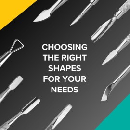 Rui Smiths Pro Cuticle Pusher with 2 Ends - Stainless Steel Manicure Tool - Style 106 Rui Smiths Pro Cuticle Pusher with 2 Ends - Stainless Steel Manicure Tool - Style 106