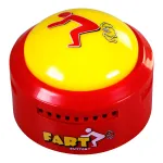 Talkie Toys Products Fart Button - Lights Up and Plays 20 Funny Fart Sounds - Hilarious Talking Toy for Fart Games, Fart Pranks, Office Humor, Stress Relief and More