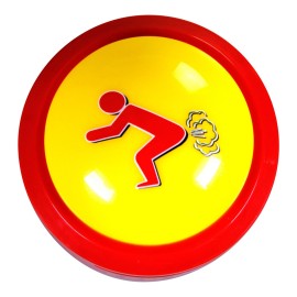 Talkie Toys Products Fart Button - Lights Up and Plays 20 Funny Fart Sounds - Hilarious Talking Toy for Fart Games, Fart Pranks, Office Humor, Stress Relief and More