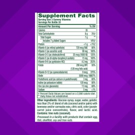 Vitafusion Gorgeous Hair, Skin Nails Multivitamin Gummy Vitamins, plus Biotin and Antioxidant vitamins CE, Raspberry Flavor, 100ct (33 day supply), from Americas Number One Gummy Vitamin Brand Vitafusion Gorgeous Hair, Skin Nails Multivitamin Gummy Vitamins, plus Biotin and Antioxidant vitamins CE, Raspberry Flavor, 100ct (33 day supply), from Americas Number One Gummy Vitamin Brand