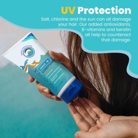 Leave-In Hair Conditioner Detangles & Replenish Hair Moisture Natural Reef Safe Formula - Sulfate and Paraben Free with UV Protection by Stream2Sea Leave-In Hair Conditioner Detangles & Replenish Hair Moisture Natural Reef Safe Formula - Sulfate and Paraben Free with UV Protection by Stream2Sea