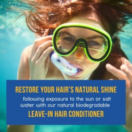 Leave-In Hair Conditioner Detangles & Replenish Hair Moisture Natural Reef Safe Formula - Sulfate and Paraben Free with UV Protection by Stream2Sea Leave-In Hair Conditioner Detangles & Replenish Hair Moisture Natural Reef Safe Formula - Sulfate and Paraben Free with UV Protection by Stream2Sea