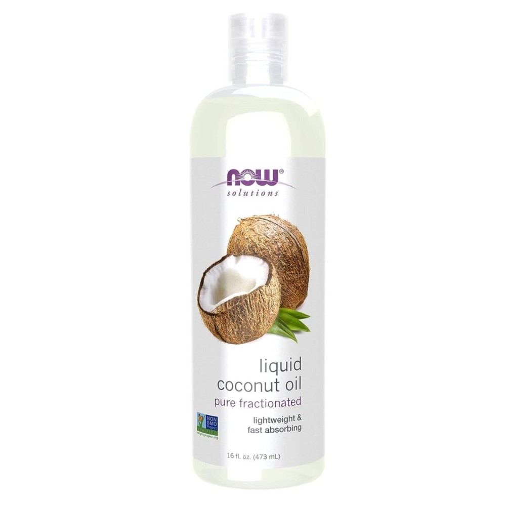 NOW Foods Solutions, Liquid Coconut Oil, Light and Nourishing, Promotes Healthy-Looking Skin and Hair, 16-Ounce NOW Foods Solutions, Liquid Coconut Oil, Light and Nourishing, Promotes Healthy-Looking Skin and Hair, 16-Ounce