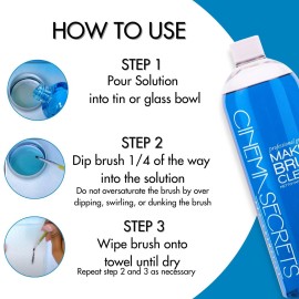 Cinema Secrets Original Makeup Brush Cleaner Solution - Professional Cleanser for Makeup Brushes - Quick-Drying, Rinse-Free Formula - Removes Stubborn Waterproof Make Up - Vanilla (32 fl oz) Cinema Secrets Original Makeup Brush Cleaner Solution - Professional Cleanser for Makeup Brushes - Quick-Drying, Rinse-Free Formula - Removes Stubborn Waterproof Make Up - Vanilla (32 fl oz)