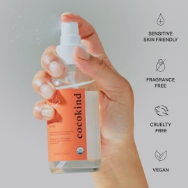 Rosewater Facial Toner by Cocokind, Multipurpose Spray to Set Makeup, Double Cleanse, and Balance Skins pH, Made with Rose Hydrosol, 4 Fl Oz Rosewater Facial Toner by Cocokind, Multipurpose Spray to Set Makeup, Double Cleanse, and Balance Skins pH, Made with Rose Hydrosol, 4 Fl Oz