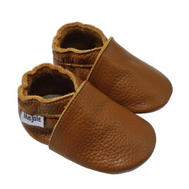 Mejale Baby Soft Soled Leather Moccasins Anti-Slip Infant Toddler Shoes First Walkers(Brown,12-18 Mos/5.5in) Mejale Baby Soft Soled Leather Moccasins Anti-Slip Infant Toddler Shoes First Walkers(Brown,12-18 Mos/5.5in)
