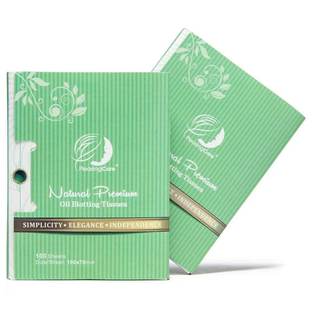 Natural Green Tea Oil Absorbing Tissues - 200 Counts in 2 Pack, Premium Face Oil Blotting Paper - Take 1 Piece Each Time Design - Large 10CM Oil Absorbing Sheets, No Waste and Easy to Carry in Pocket! Natural Green Tea Oil Absorbing Tissues - 200 Counts in 2 Pack, Premium Face Oil Blotting Paper - Take 1 Piece Each Time Design - Large 10CM Oil Absorbing Sheets, No Waste and Easy to Carry in Pocket!