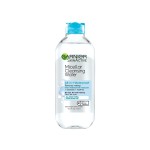 Garnier Micellar Water For Waterproof Makeup, Hydrating Facial Cleanser & Makeup Remover, Suitable for Sensitive Skin, Vegan, Cruelty Free, 13.5 Fl Oz (400mL), 1 Count
