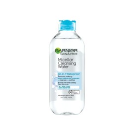 Garnier Micellar Water For Waterproof Makeup, Hydrating Facial Cleanser & Makeup Remover, Suitable for Sensitive Skin, Vegan, Cruelty Free, 13.5 Fl Oz (400mL), 1 Count Garnier Micellar Water For Waterproof Makeup, Hydrating Facial Cleanser & Makeup Remover, Suitable for Sensitive Skin, Vegan, Cruelty Free, 13.5 Fl Oz (400mL), 1 Count