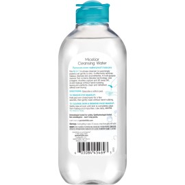 Garnier Micellar Water For Waterproof Makeup, Hydrating Facial Cleanser & Makeup Remover, Suitable for Sensitive Skin, Vegan, Cruelty Free, 13.5 Fl Oz (400mL), 1 Count Garnier Micellar Water For Waterproof Makeup, Hydrating Facial Cleanser & Makeup Remover, Suitable for Sensitive Skin, Vegan, Cruelty Free, 13.5 Fl Oz (400mL), 1 Count