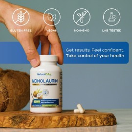Natural Cure Labs Premium Monolaurin - 600mg, 100 Capsules