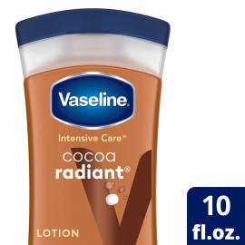 Vaseline Intensive Care Cocoa Radiant - Hand & Body Moisturizer with Cocoa Butter, Shea & Petroleum Jelly, Healing Lotion for Extremely Dry Skin, 10 Oz Vaseline Intensive Care Cocoa Radiant - Hand & Body Moisturizer with Cocoa Butter, Shea & Petroleum Jelly, Healing Lotion for Extremely Dry Skin, 10 Oz