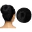 SARLA Black Hair Bun Extension Synthetic Drawstring Fake Ballet Bun for Women Girls Lady Updo Donut Chignon