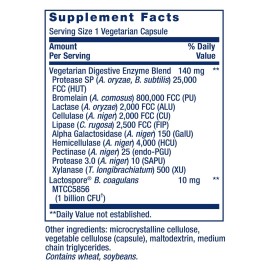 Life Extension Enhanced Super Digestive Enzymes & Probiotics -Vegetarian-Friendly Digestive Health Formula For GI Balance - Plant-Based Diet Aid - Non-GMO - 60 Vegetarian Capsules Life Extension Enhanced Super Digestive Enzymes & Probiotics -Vegetarian-Friendly Digestive Health Formula For GI Balance - Plant-Based Diet Aid - Non-GMO - 60 Vegetarian Capsules