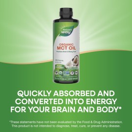 Nature\'s Way Organic MCT Oil, 16 Fl Oz, Brain and Body Fuel from Coconuts*, C8 Caprylic Acid and C10 Capric Acid, Keto and Paleo Certified, Organic, Non-GMO Project Verified Nature\'s Way Organic MCT Oil, 16 Fl Oz, Brain and Body Fuel from Coconuts*, C8 Caprylic Acid and C10 Capric Acid, Keto and Paleo Certified, Organic, Non-GMO Project Verified
