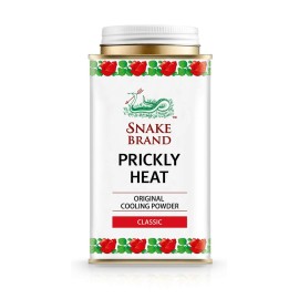 Snake Brand Prickly Heat Cooling Powder for Everyday Use - Anti-Chafing, Heat Rash Relief, Absorbs Sweat, Classic Original Scent (4.9 Oz / 140g) Snake Brand Prickly Heat Cooling Powder for Everyday Use - Anti-Chafing, Heat Rash Relief, Absorbs Sweat, Classic Original Scent (4.9 Oz / 140g)