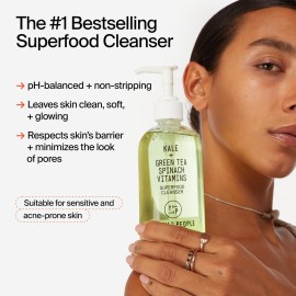 Youth To The People Superfood Facial Cleanser, Full Size (8 fl oz), Kale and Green Tea Spinach Face Wash, Gentle Makeup Remover + Pore Minimizer for All Skin Types, Vegan, Refillable Youth To The People Superfood Facial Cleanser, Full Size (8 fl oz), Kale and Green Tea Spinach Face Wash, Gentle Makeup Remover + Pore Minimizer for All Skin Types, Vegan, Refillable