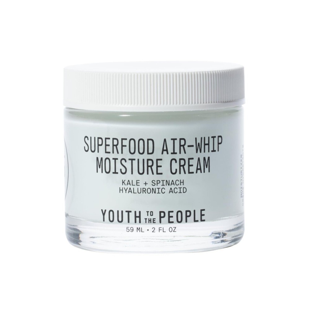 Youth To The People Superfood Air-Whip Moisture Cream, Full Size (2 fl oz), 48-Hr Hydrating Face Moisturizer, Hyaluronic Acid, Kale and Green Tea for Glowing Skin, Non-Greasy, Vegan Youth To The People Superfood Air-Whip Moisture Cream, Full Size (2 fl oz), 48-Hr Hydrating Face Moisturizer, Hyaluronic Acid, Kale and Green Tea for Glowing Skin, Non-Greasy, Vegan