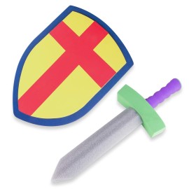 Super Z Outlet Children\'s Foam Toy Medieval Joust Sword & Shield Knight Set Lightweight Safe for Birthday Party Activities, Event Favors, Toy Gifts Super Z Outlet Children\'s Foam Toy Medieval Joust Sword & Shield Knight Set Lightweight Safe for Birthday Party Activities, Event Favors, Toy Gifts