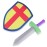 Super Z Outlet Children\'s Foam Toy Medieval Joust Sword & Shield Knight Set Lightweight Safe for Birthday Party Activities, Event Favors, Toy Gifts