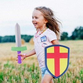 Super Z Outlet Children\'s Foam Toy Medieval Joust Sword & Shield Knight Set Lightweight Safe for Birthday Party Activities, Event Favors, Toy Gifts Super Z Outlet Children\'s Foam Toy Medieval Joust Sword & Shield Knight Set Lightweight Safe for Birthday Party Activities, Event Favors, Toy Gifts