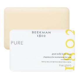 Beekman 1802 Goat Milk Soap Bar with Botanical Oils & Shea Butter - 9 oz - Gently Moisturizes, Exfoliates, and Nourishes for Soft, Healthy Skin - Cruelty-Free Beekman 1802 Goat Milk Soap Bar with Botanical Oils & Shea Butter - 9 oz - Gently Moisturizes, Exfoliates, and Nourishes for Soft, Healthy Skin - Cruelty-Free