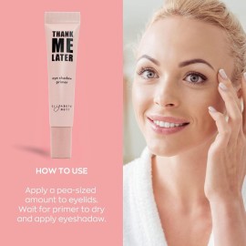 Elizabeth Mott Thank Me Later Eye Primer - Long-Lasting Matte Eyeshadow Base for Oily Lids - Crease-Free, Wrinkle-Filling, Shine Control - Smudge-Proof, Lightweight, Dermatologist & Allergy Tested 10g Elizabeth Mott Thank Me Later Eye Primer - Long-Lasting Matte Eyeshadow Base for Oily Lids - Crease-Free, Wrinkle-Filling, Shine Control - Smudge-Proof, Lightweight, Dermatologist & Allergy Tested 10g