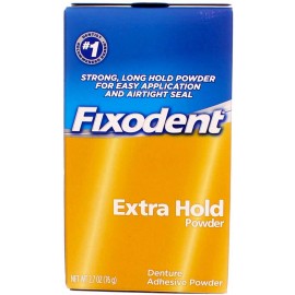 Fixodent Denture Adhesive Powder Extra Hold 2.70 oz (Pack of 3) Fixodent Denture Adhesive Powder Extra Hold 2.70 oz (Pack of 3)