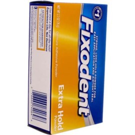 Fixodent Denture Adhesive Powder Extra Hold 2.70 oz (Pack of 3) Fixodent Denture Adhesive Powder Extra Hold 2.70 oz (Pack of 3)