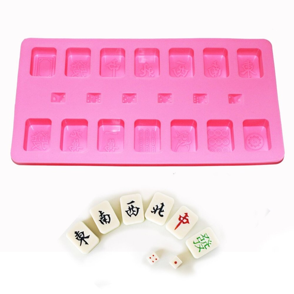 X-Haibei Chinese Mahjong Dice Chocolate Ice Cube Soap Candy Mold Silicone Cake Decor X-Haibei Chinese Mahjong Dice Chocolate Ice Cube Soap Candy Mold Silicone Cake Decor